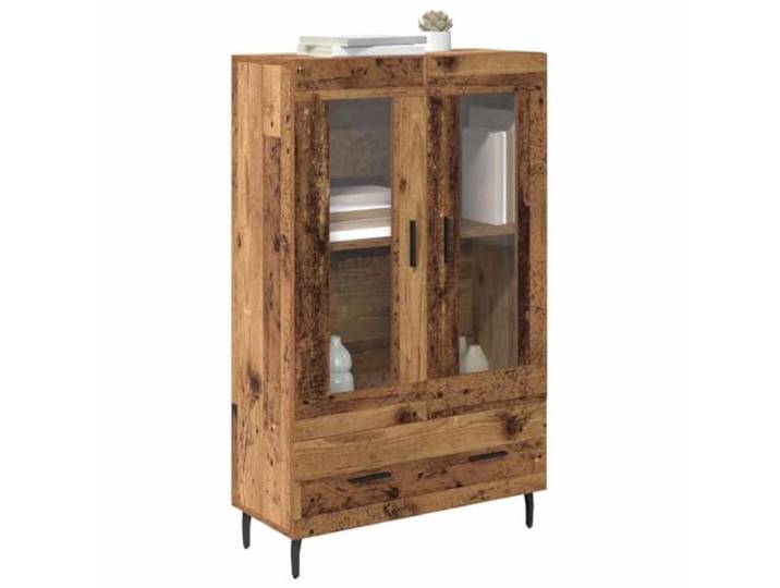 KTHLBRH Anrichte aus altem Holz, 69,5 x 31 x 115 cm, mehrschichtiges Holz Mit Schublade und 2 Türen, Schrank für Wohnzimmer, 60 kg, maximale Kapazität