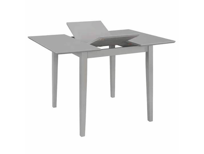 Table intérieur restaurant - Cadre durable - Table à dîner extensible Gris (80-120)x80x74 cm MDF - moderne_30136