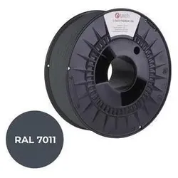 C-Tech Tiskov á struna (filament) PREMIUM LINE, PETG, ocelov á Å¡ed á, RAL7011 (PETG, 1000 g), 3D Filament, Grau