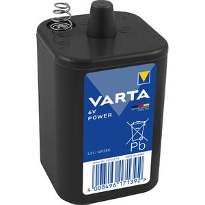 Varta Batterien 431 Longlife Plus, Alkaline, 6V, 3 Jahre lagerfähig, Blockbatterie / 4R25, 1 Stück
