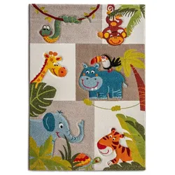 Kinderteppich Kids 80 x 150 cm Polypropylen Bunt