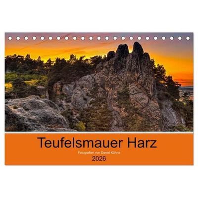 Teufelsmauer Harz (Tischkalender 2026 DIN A5 quer), CALVENDO Monatskalender
