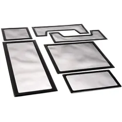 DEMCiflex Staubfilter Set Cooler Master HAF XB, PC Lüfter Zubehör, Schwarz