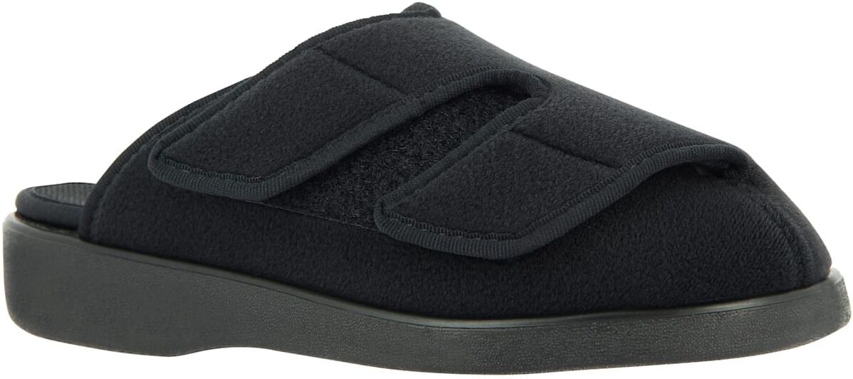 Pantoffel, Damen, Gr. 39, schwarz, Textil, Schuhe