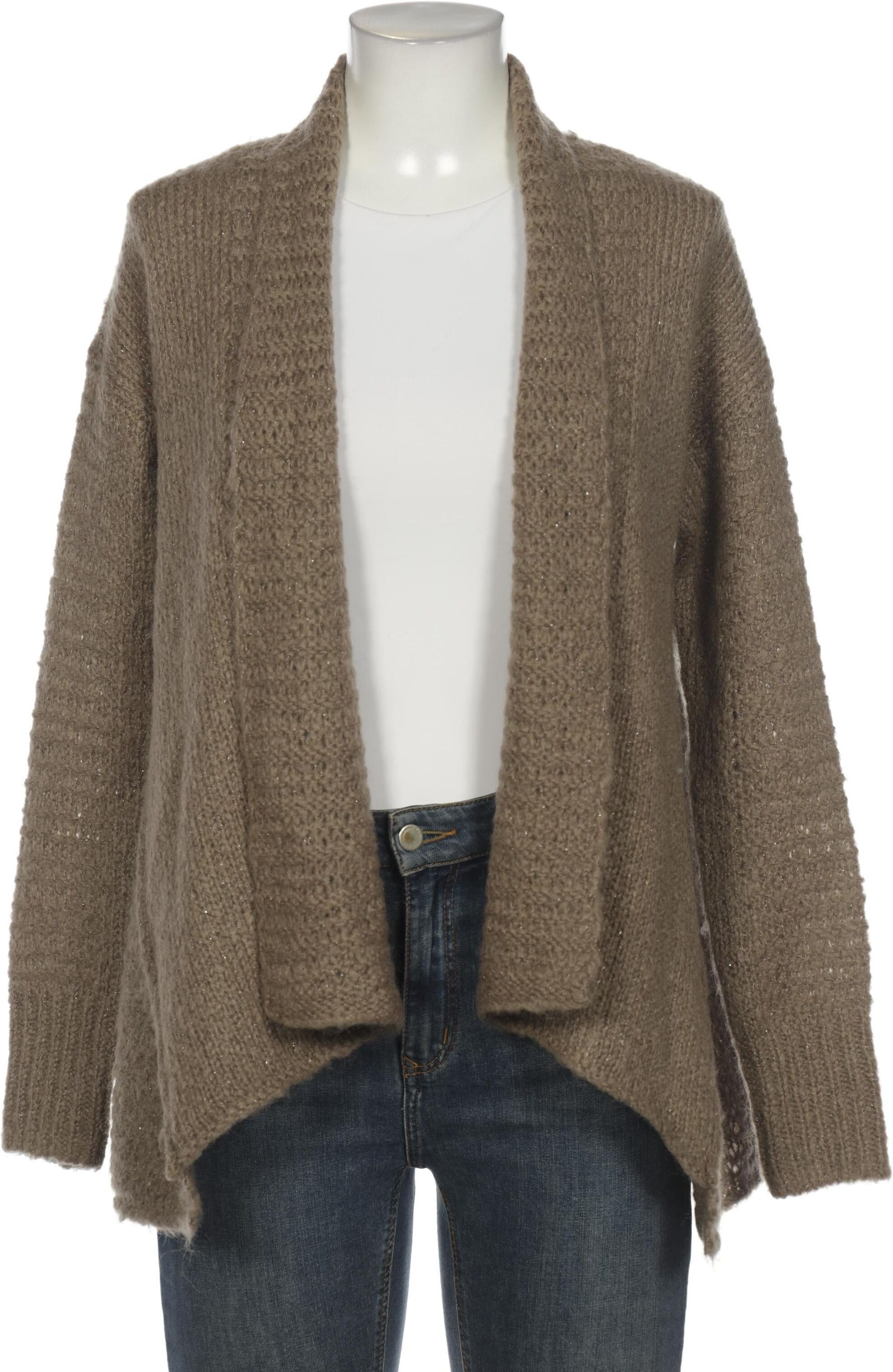 DtLM Dont Label Me Damen Strickjacke, Beige, Gr. EU 36, Synthetik / Mohair / Wolle - Second Hand
