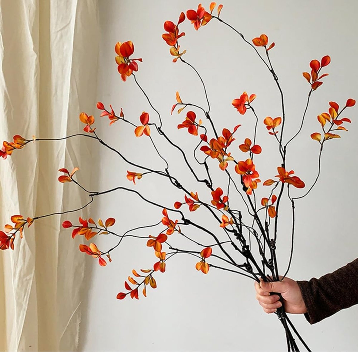 Dailygoods Kunstmatige Ficus-takken 90 cm - 5 Stuks - Groen