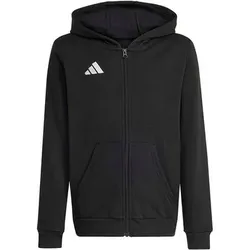 ADIDAS Kinder Kapuzensweat Entrada26 Full Zip Kids, Größe 164 in Schwarz Schwarz