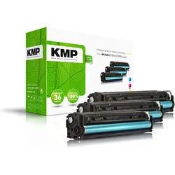 KMP, Toner, 3 H-T189CMY cyan, magenta, gelb Toner ersetzen HP 312A (CF440AM) (C, M, Y)