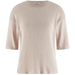 Rundhals-Pullover aus 100% SUPIMA-Baumwolle Peter Hahn beige, 42