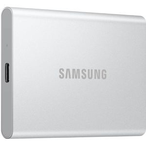Samsung Festplatte Portable SSD T7 Resurrected, 1,8 Zoll, extern, USB 3.1, silber, 4TB SSD