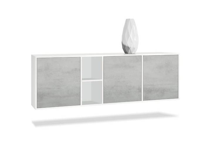 SIDEBOARD Cuba Türen in Beton Oxid Optik