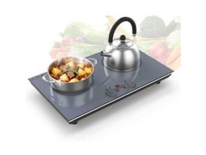 Gihetku Plaque Inductione 220V 3600W Plaque De Cuisson Electrique Avec Commandes Tactiles Led 9 Niveaux De Puissance Sécurité E