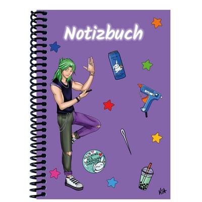 A 5 Notizbuch Manga Quinn, lila, liniert