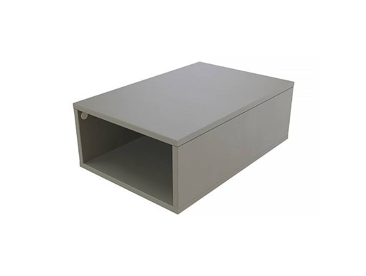 Cube de rangement bois 75x50 cm Gris