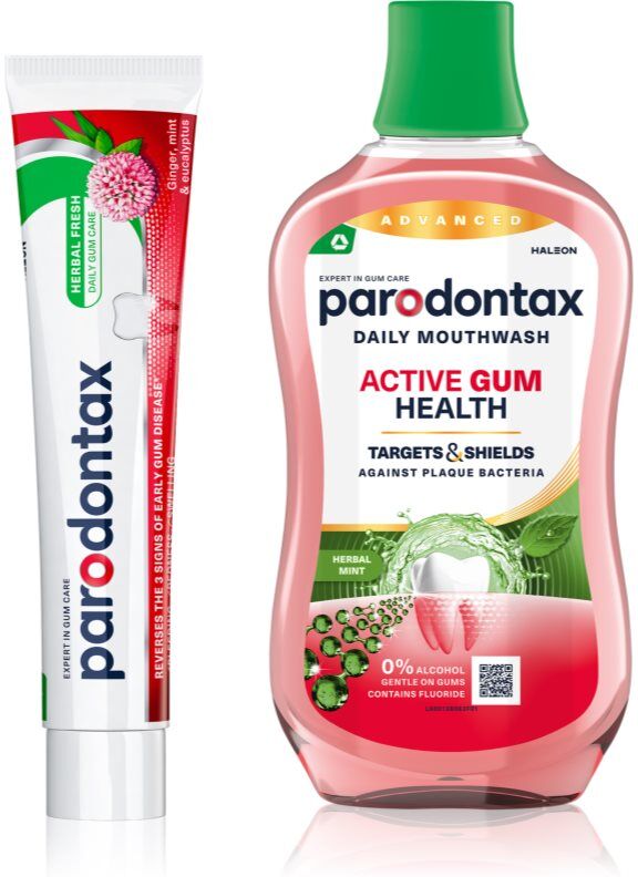 Parodontax Herbal Fresh & Active Gum Health ensemble pour les dents