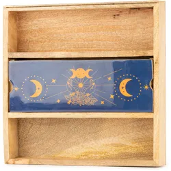 Blue Moon Phases Tarot Tray with Card Holder