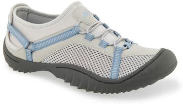 Women's Tahoe Water Ready Slip On Sneaker by JBU in Light Gray Stone Blue (Size 8 M)