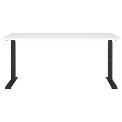 Germania-Werke Schreibtisch höhenverstellbar (manuell) »Downey« 160 cm weiß, 160x91x80 cm