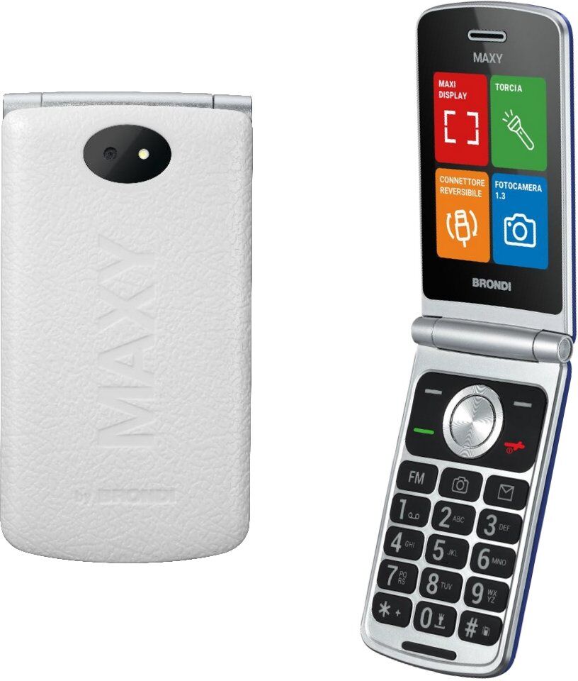 Cellulare Brondi 10283001 MAXY Dual SIM White