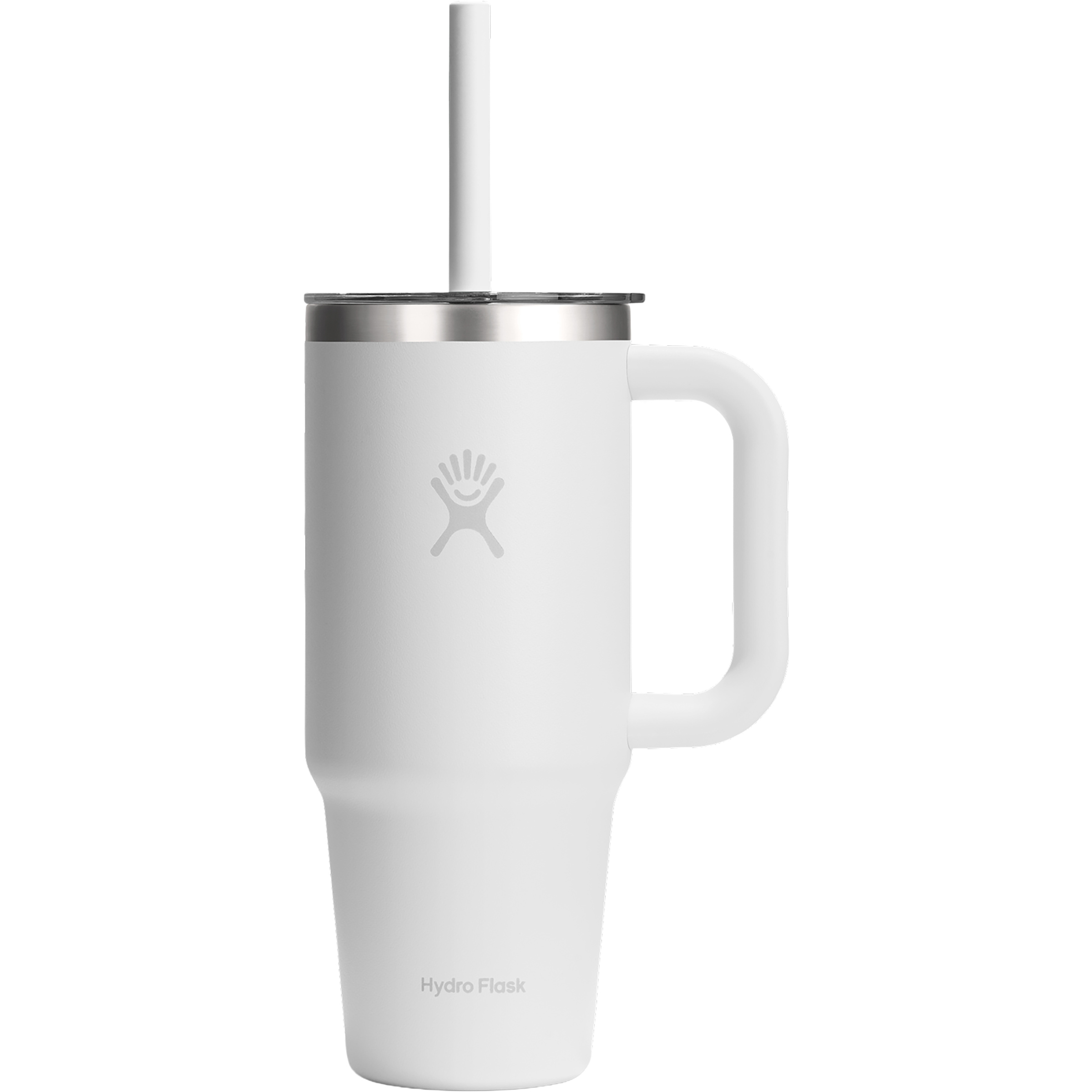 Hydro Flask 24oz Travel Tumbler Clear Lid Isolierbecher Isolierflaschen weiss Größe 0.709L Trekking