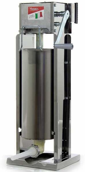 Reber 8975 V INOX - vertikaler Wurstfüller 15 Kg - 2 Geschwindigkeiten mit Gehäuse