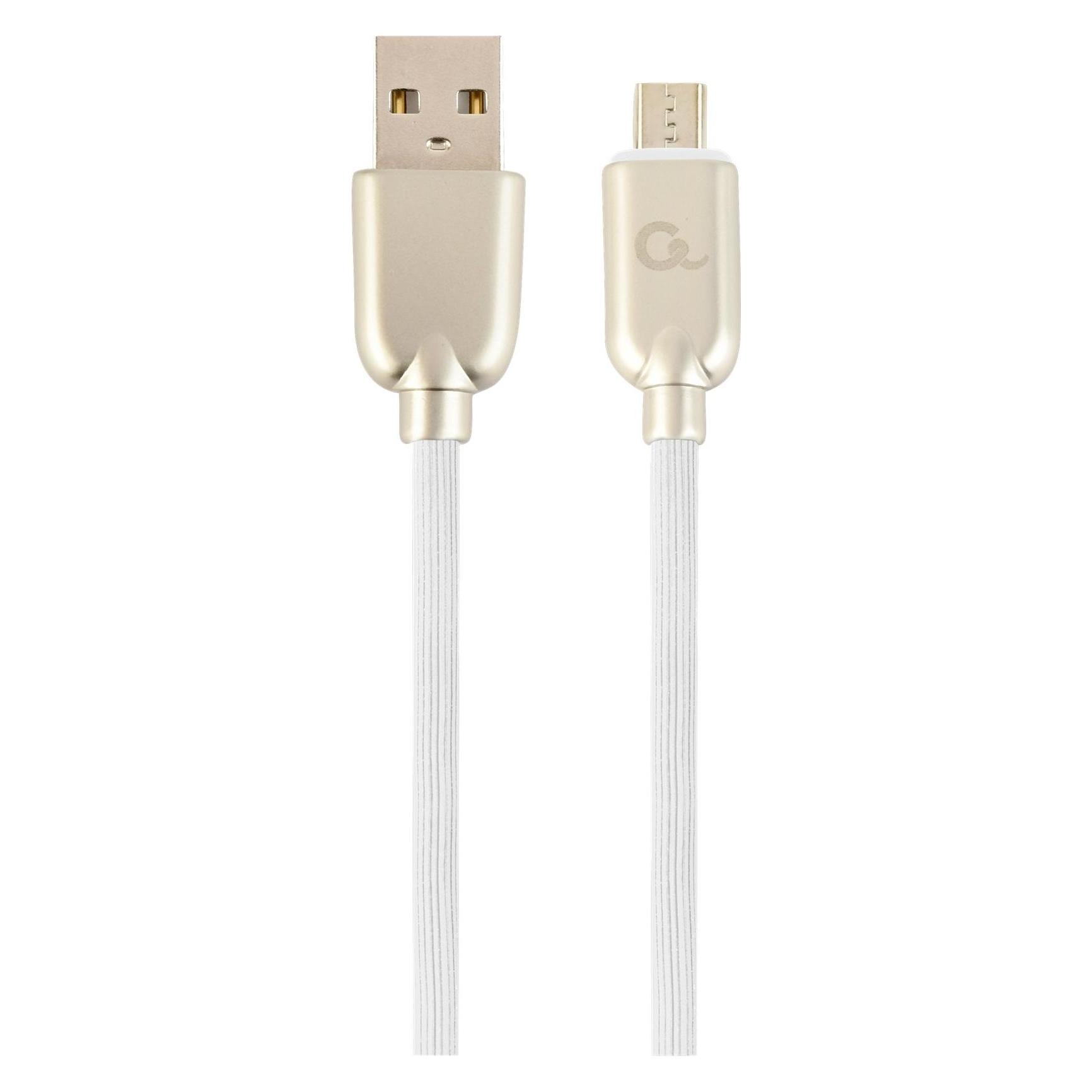 Gembird CC-USB2R-AMMBM-2M-W USB Kabel USB 2.0 USB A Micro-USB B Weiss (2 m, USB 2.0) (CC-USB2R-AMmBM-2M-W)