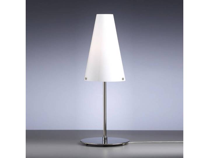 TECNOLUMEN Designer Tischlampe Walter Schnepel, chrom / silber, für Wohn- / Esszimmer, Metall, Design, Tischlampe
