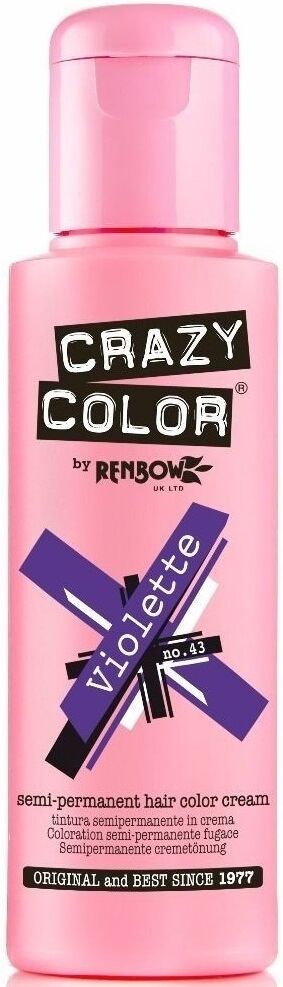 Crazy Color Semi-Permanent Hair Dye 100 ml 43 Violette