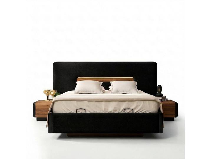 Xlmoebel Polsterbett Luxuriöses Doppelbett aus Holz für stilvolles Schlafzimmer (Polsterbett, Doppelbett), Made in Europa