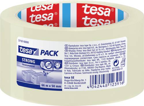 Tesa 57167-00000-07 Klebeband tesapack Transparent (L x B) 66m x 50mm 1St.