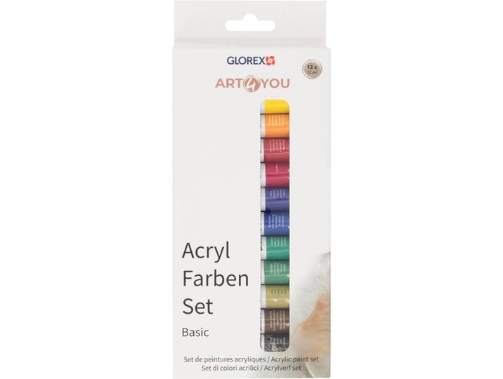 Acrylfarben-Set Basic 12St, je 12ml