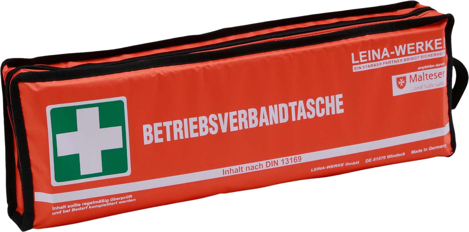 LEINA-WERKE Erste-Hilfe-Tasche Betriebsverbandtasche, orange REF 20031
