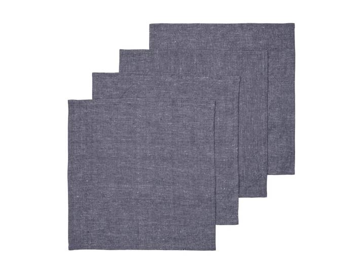 Ferm Living Serviettes Hale lot de 4 Indigo blue, 35x35 cm