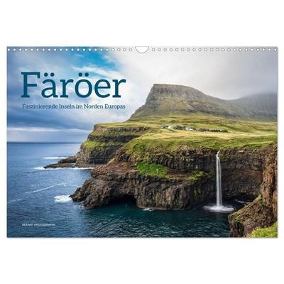 Färöer – Faszinierende Inseln im Norden Europas (Wandkalender 2027 DIN A3 quer), CALVENDO Monatskalender