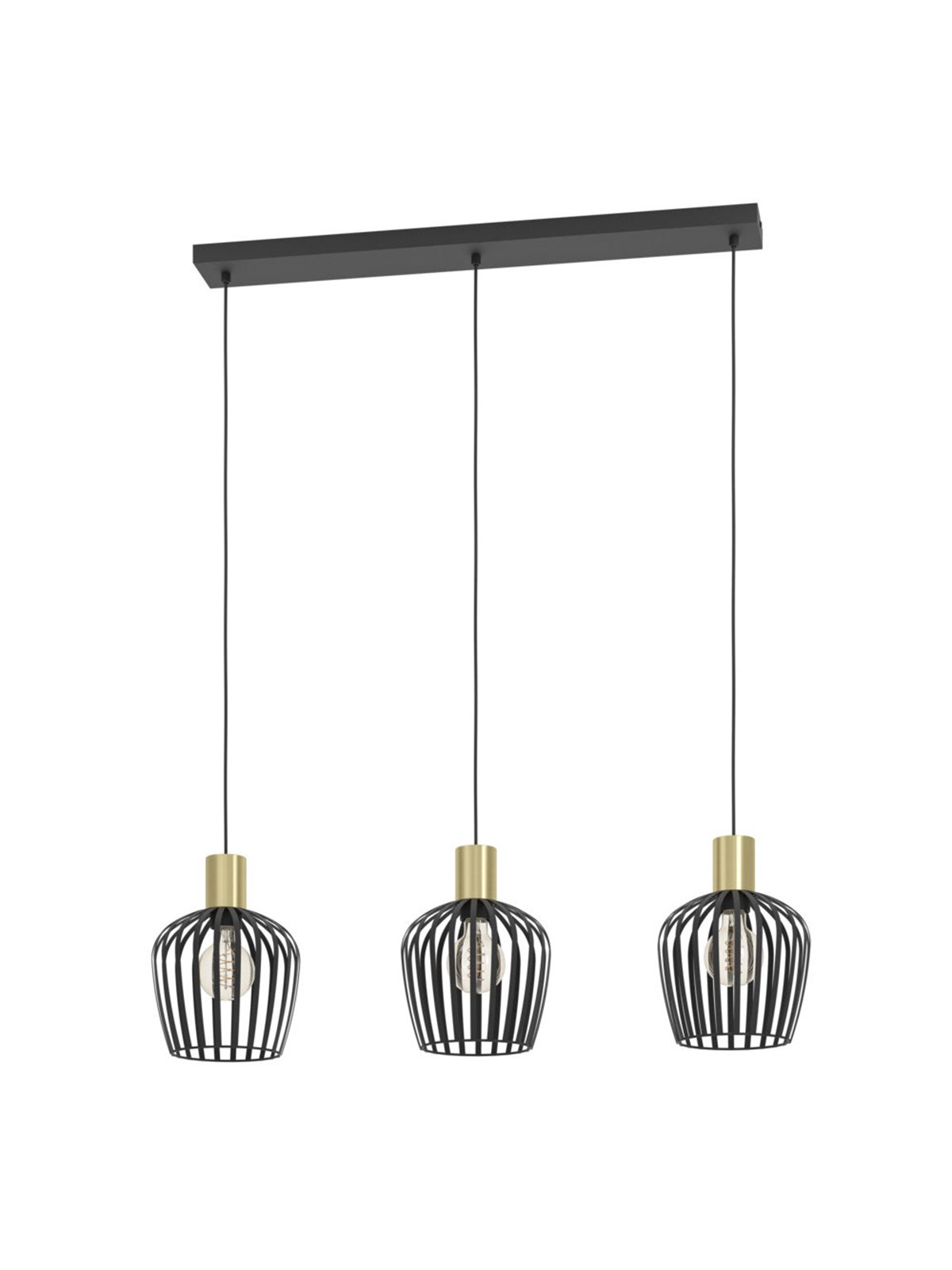 EGLO EMPOLI LANGER TISCH L900 3XE27 SCHWARZ/BM