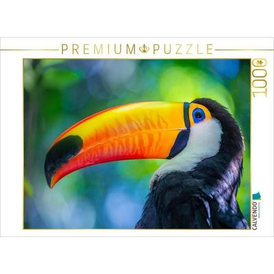 CALVENDO Puzzle Farbenfroher Riesentukan | 1000 Teile Lege-Größe 64x48cm Foto-Puzzle für glückliche Stunden