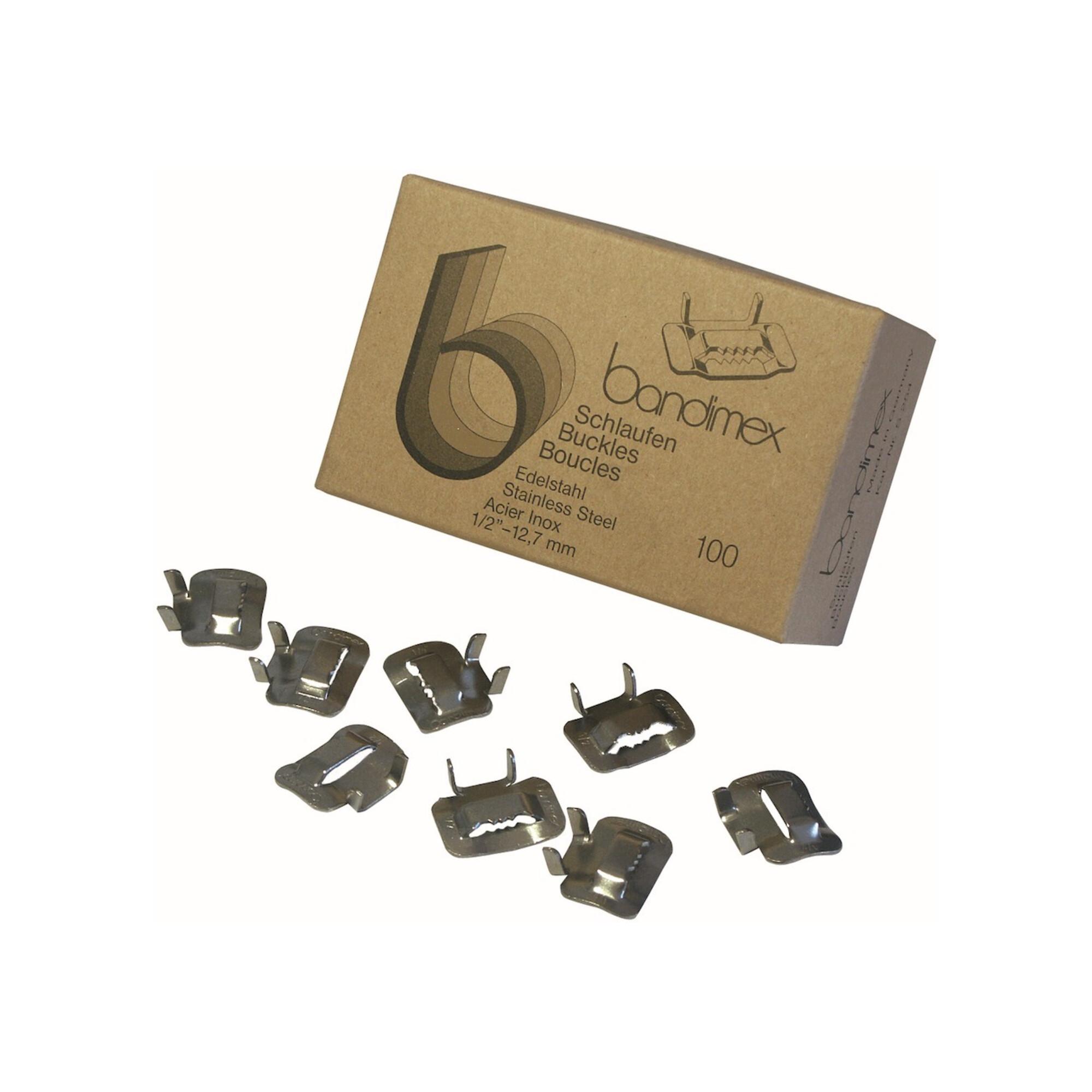 bandimex Schlaufe V2A 12,7mm-1/2", 100 Stück (S 254)