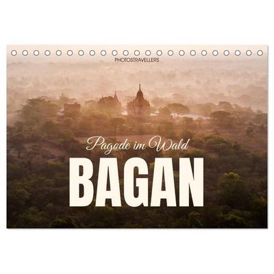 Bagan - Pagode im Wald (Tischkalender 2027 DIN A5 quer), CALVENDO Monatskalender