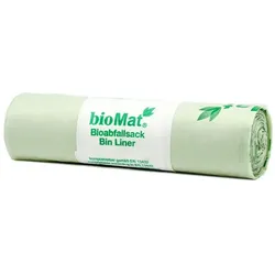 Bio Müllbeutel Natura Biomat kompostierbar 30 L Stärke: ca. 20 my, 10 Stück/Rolle, 530x600 mm