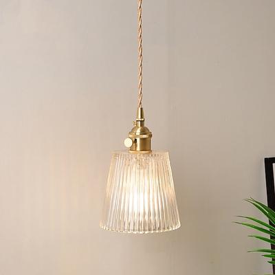 13 cm Single Design Pendelleuchte LED Glas Antik Messing Moderner nordischer Stil 85-265V