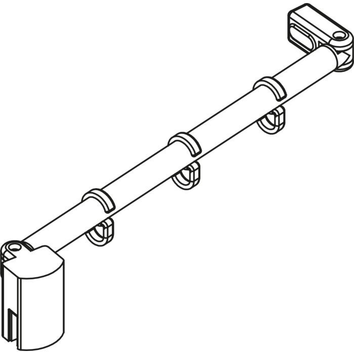 Kermi Diga Stabilisierung ZDSSVSSDI0702K Länge 700mm, für Wand-Seitenwand/Festfeld, weiß