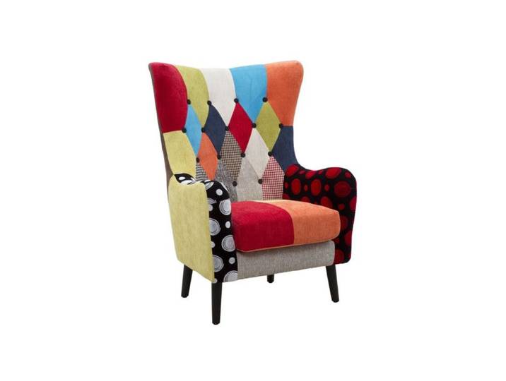 Fauteuil Design Patchwork  Impérial  106cm Multicolore