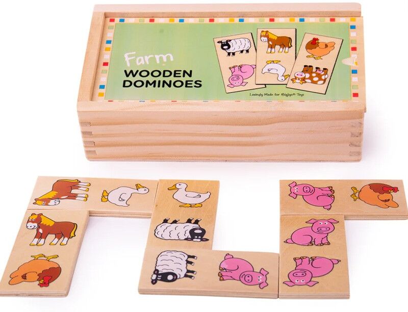 BigJigs Toys Dominos Animaux Ferme