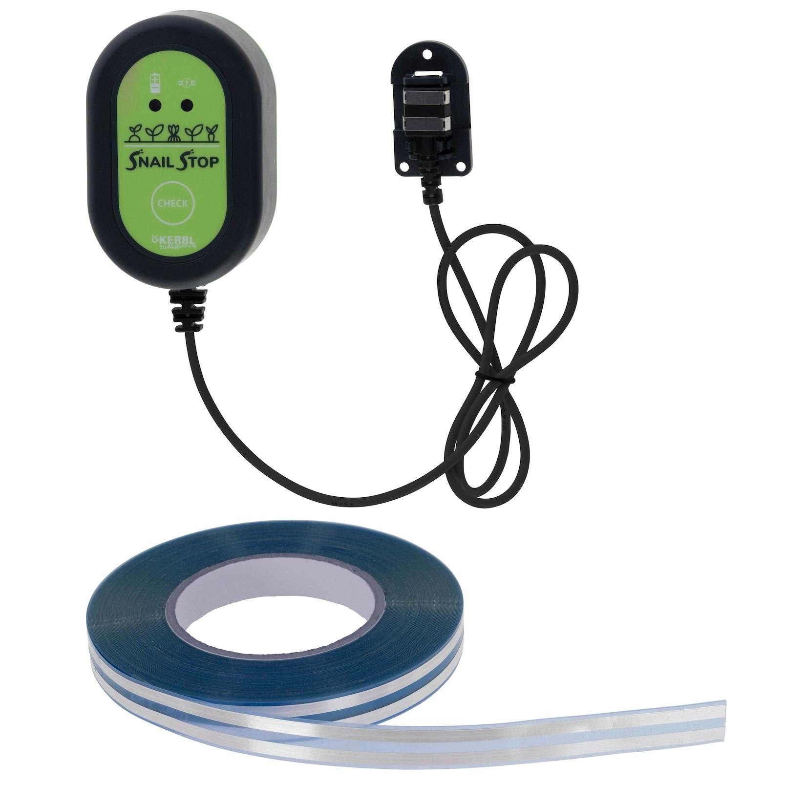 Kerbl Snail Stop Elektrischer Schneckenzaun Starter Set, ohne Gift