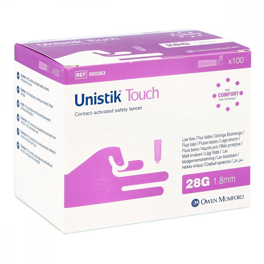 OWEN MUMFORD GmbH Unistik Touch 28 G Sicherheitslanzetten 12482091