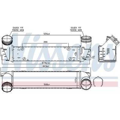 NISSENS Ladeluftkühler 96337 für BMW