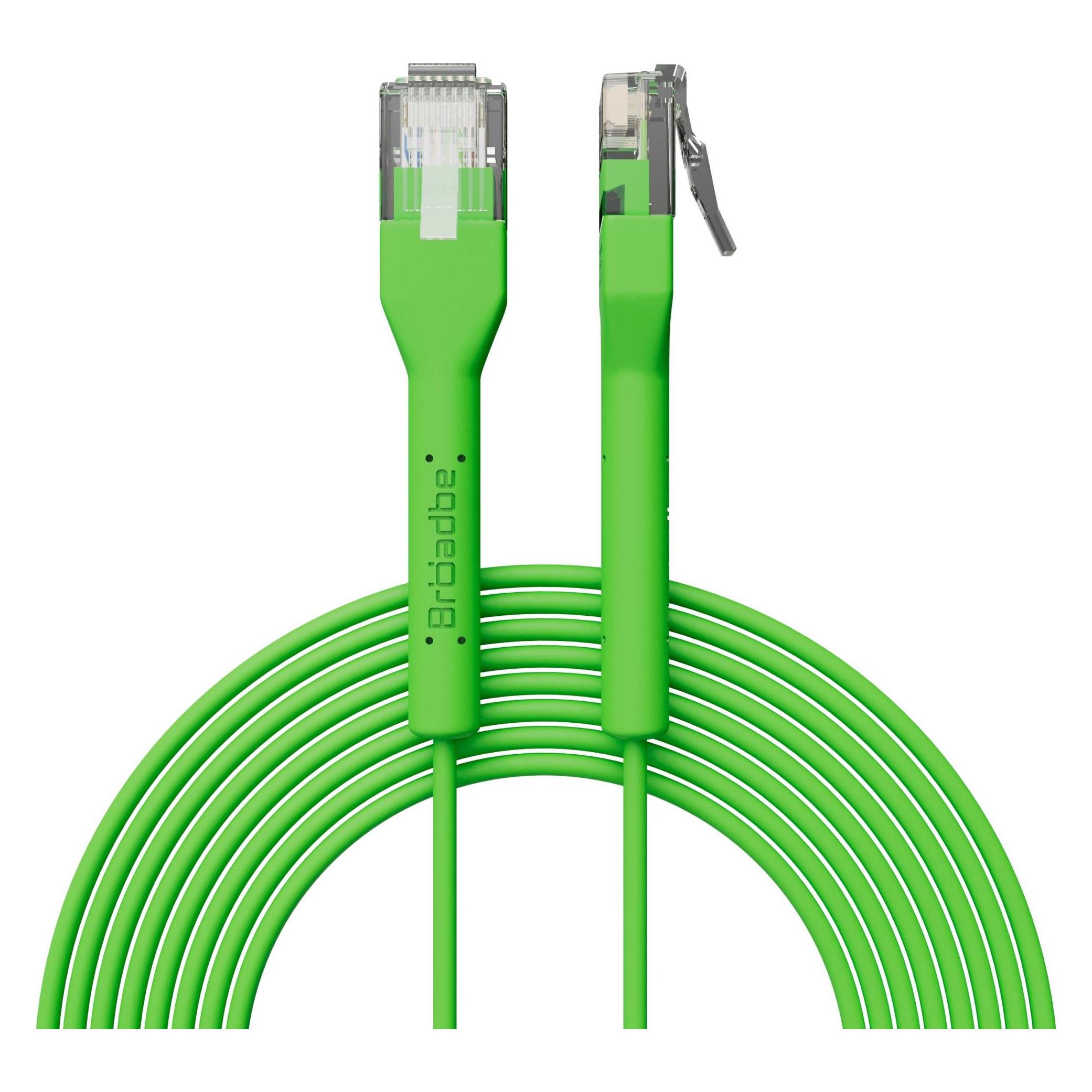 Broadbe Slim Patch Cable 5G Green 2m Cable-Patch-Cat6-GR-2M-Slim (CAT6, 2 m) (Cable-Patch-Cat6-GR-2M-Slim)