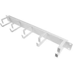 Good Connections GC N0156 48,30cm (19") Kabelführungspanel, 5 Bügel, 1 HE, weiss, Serverschrank Zubehör, Weiss