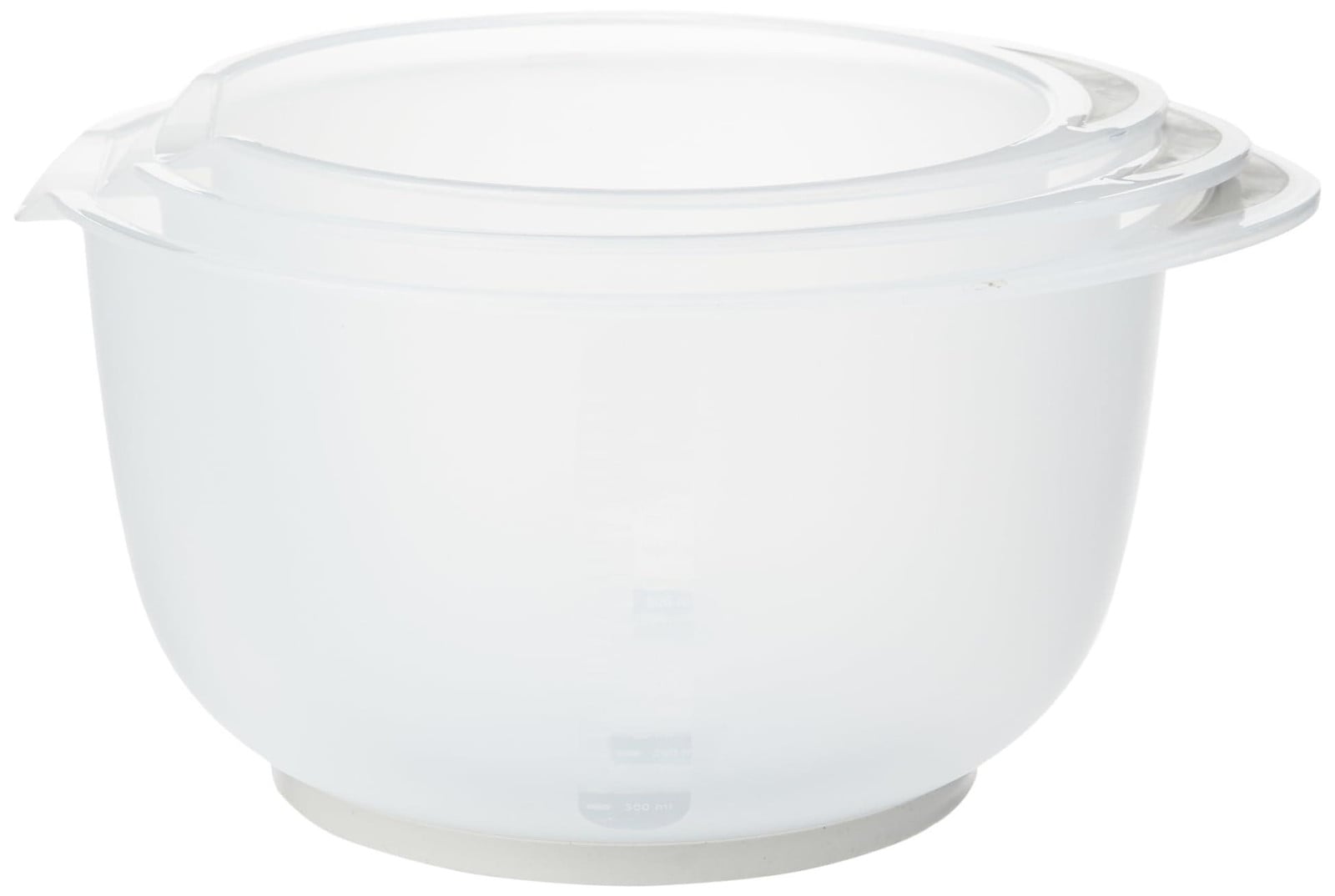 Chef Aid Rührkompleet 3-delig met kunststofkommen en stalen elementen, 1,5 l, 2 l en 2,5 l