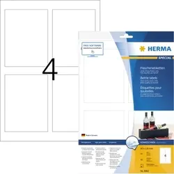 HERMA Flaschenetikett 8882 90x120mm weiß  40 St./Pack.